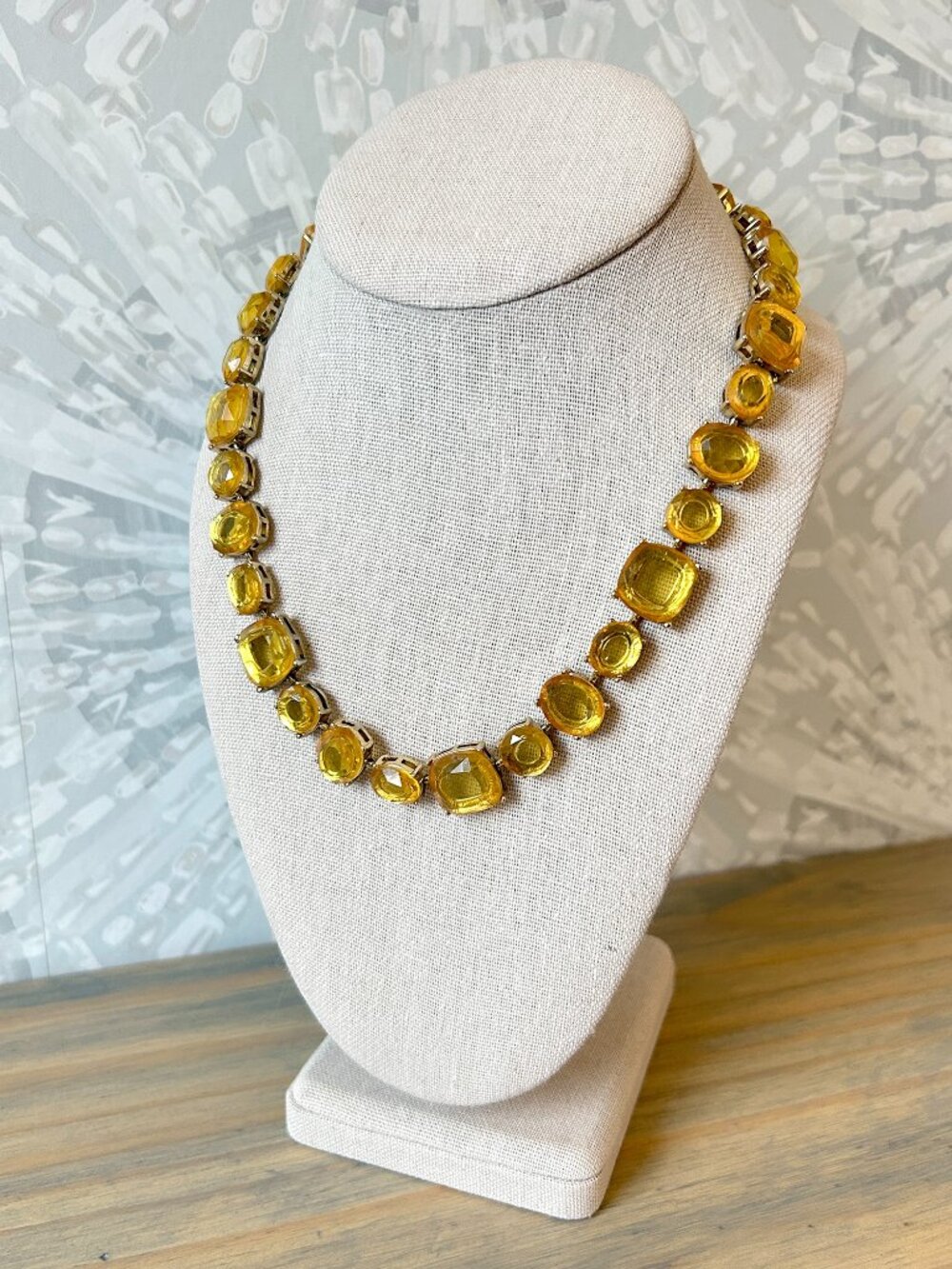 Banana Republic Yellow Stone Statement Necklace - Great Condition MSRP $89+